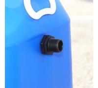 Conexión de tornillo de tanque de rosca externa de 1/2 pulgada para barriles de lluvia, tanques de agua para contenedores IBC, incluye cubierta de sellado y accesorio de equipo de riego de jardín (2