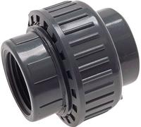 Conexión de Unión Hembra de PVC 110mm x Hembra Rp (rosca interna cilíndrica) 4'' EPDM