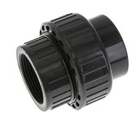 Conexión de Unión Hembra de PVC de 50mm x Hembra Rp (rosca interna cilíndrica) 1-1/2'' FKM