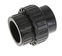 Conexión de Unión Hembra de PVC de 63mm x Hembra Rp (rosca interna cilíndrica) 2'' EPDM