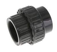 Conexión de Unión Hembra de PVC de 63mm x Hembra Rp (rosca interna cilíndrica) 2'' FKM
