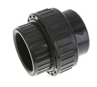 Conexión de Unión Hembra de PVC de 75mm x Hembra Rp (rosca interna cilíndrica) 2-1/2'' EPDM