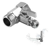 Conexión De Válvula De Bola De 3 Vías 3 Vías Válvula De Bola De Grifo 3 Vías Adaptador De Conexión De Agua Válvula Desviadora De Ducha De 3 Vías 1/2" Válvula De Bola Con Puerto En T