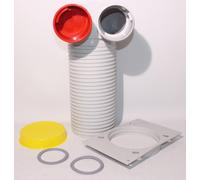Conexión de válvula Vaillant 90gr, D 125mm para dos topes de aire