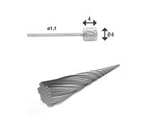 Conexión del cable del desviador trasero XLC SH-X18 Shimano/Campagnolo/Sram Ø4 x 4 Ø1.1/4000 mm