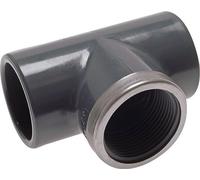 Conexión en T de PVC Hembra 110mm x Hembra Rp4''