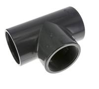 Conexión en T de PVC Hembra 90mm x Hembra Rp3''