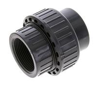 Conexión Hembra de Unión de PVC Rp (rosca interna cilíndrica) 1-1/2'' FKM