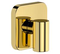 Conexión mural hansgrohe FixFit Fine Q con desconector, 28884990, Color: Óptica Oro Pulido