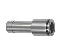 Conexión recta con boquilla de 14 mm, reductora, para manguera de diámetro exterior de 12 mm, presión de trabajo máx. 20 bares, acero inoxidable 1.4404.