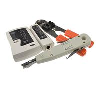 Conexión RJ45 RJ11 Tester con Rizador y Punch Down Herramienta Kit