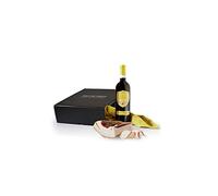Confección regalo con vino y fiambres "Tour Toscano", productos típicos de la Toscana, canasta gastronómica,Salumi Pasini