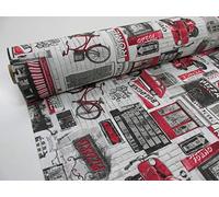 Confección Saymi Metraje 0,50 MTS Tejido loneta Estampada Ref. Dolce Vita, Doble Ancho 2,80 MTS.