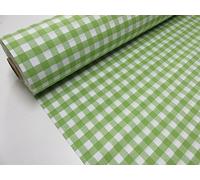 Confección Saymi Metraje 1,40 MTS Tejido Vichy Ref. Cuba Cuadro Medio 15x15 mm. Color Verde Kiwi, con Ancho 2,80 MTS.