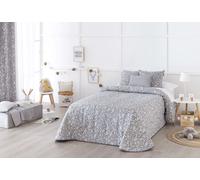 Confecciones Paula Colcha Bouti acolchada jacquard relleno 100 gr cama 105 gris