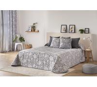 Confecciones Paula Colcha Bouti acolchada jacquard relleno 100 gr cama 135 gris