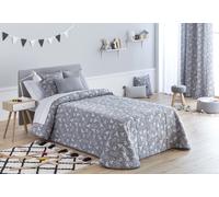 Confecciones Paula Colcha Bouti acolchada jacquard relleno 100 gr cama 135 gris