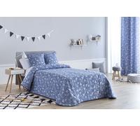 Confecciones Paula Colcha Bouti acolchada jacquard relleno 200 gr cama 90 azul