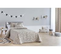 Confecciones Paula Colcha Bouti acolchada jacquard relleno 200 gr cama 90 beige