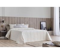 Confecciones Paula Colcha Bouti acolchada piqué relleno 100 gr cama 90 hojas blanco