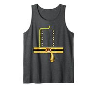 Confederate Soldier Costume Halloween Civil War Men Women Camiseta sin Mangas, Hombre, Jaspeado Oscuro, XL