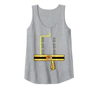 Confederate Soldier Costume Halloween Civil War Men Women Camiseta sin Mangas, Mujer, Gris Jaspeado, XL