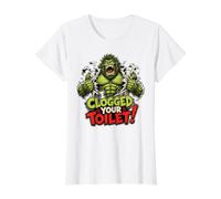 Confesión Divertida de baño I Clogged Your Toilet Camiseta gráfica económica