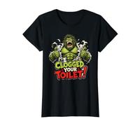Confesión Divertida de baño I Clogged Your Toilet Camiseta gráfica económica