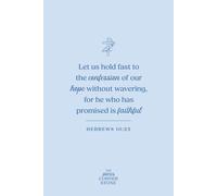 Confession of Hope Christian Notebook Featuring Hebrews 10:23 Bible Verse: Catholic Lined Notebook for Prayerful Meditation and Reflection (120 pages, 6x9 inches, Light Blue Matte Cover)
