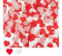Confeti 5 bolsas de papel de corazón en forma de corazón de 50 g/100 g/bolsa, decoración de mesa para el día de San Valentín, confeti de lanzamiento manual de boda, relleno de globos (100 g)