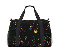 Confeti Abstracto de triángulos Estampados,Bolsas Deportivas, Bolsos de Viaje Deportivos Cruzados de Mano, Bolsas de Viaje de Gran Capacidad para Mujeres y Hombres.