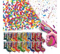 Confeti Biodegradable 16 Piezas Para Fiestas, Bodas, Cumpleaños y Carnavales - Lanzador Tirador De Confeti