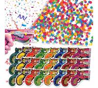 Confeti Biodegradable 24 Piezas para Boda y Fiesta - Estrellas, Poppers y Kanonnen - Confetis para Celebraciones