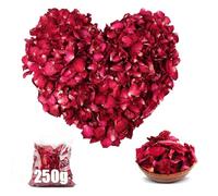 Confeti biodegradable, 250 g, confeti de boda, biodegradable, pétalos de rosa secos, flores para baño, boda, fiesta