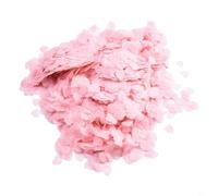 Confeti biodegradable, confeti de papel de seda, confeti de corazón, decoración blanca para boda, fiesta de cumpleaños, 10000 unidades (rosa)