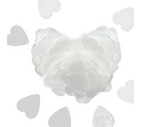 Confeti biodegradable para boda, 10000 piezas de 2,5 cm, decoración de mesa de papel, suministros de fiesta (blanco)