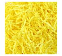 Confeti Brillante 20/100g/Bag Wavy Shredde Raffia | Shredded Paper Packaging Filler Colorful Crinkle Shredded Paper Confetti DIY Wedding Party(Yellow-100g)