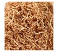Confeti Brillante 20/100g/Bag Wavy Shredde Raffia | Shredded Paper Packaging Filler Colorful Crinkle Shredded Paper Confetti DIY Wedding Party(Light brown-100g)