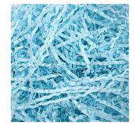 Confeti Brillante 20/100g/Bag Wavy Shredde Raffia | Shredded Paper Packaging Filler Colorful Crinkle Shredded Paper Confetti DIY Wedding Party(Light blue-100g)
