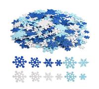 Confeti Brillante Copos de copo de nieve de Navidad azul | Tirar trozos de papel en fiestas for bodas, cumpleaños, vacaciones, fiesta de Frozen