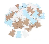 Confeti confeti kraft baby baby shower para la decoración de fiesta de cumpleaños azul 300 piezas (color aleatorio)