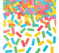 Confeti de 1 libra, confeti biodegradable multicolor, confeti rectangular de papel de seda para uso en cañones y lanzadores, fiestas, conciertos y bodas para eventos (color dopamina)