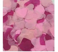 Confeti de corazón rojo y blanco de 30 g, confeti biodegradable en forma de corazón, papel de dispersión de mesa de corazón rojo, decoración de San Valentín, fiesta de compromiso, boda, decoración de