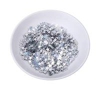 Confeti De Estrellas Sprinkles Confeti De Mesa Confeti Brillante Confeti Metálico Plateado Confeti Dorado Para Navidad Boda Decoración De Cumpleaños 60 G(plata)