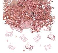 Confeti de fiesta nupcial de 30 G, confeti decorativo de oro rosa para despedida de soltero, adorno de mesa TeamBride para despedida de soltera, decoración festiva.