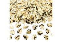 PartyDeco Confeti de mesa hojas tropicales doradas metalizadas 15 g