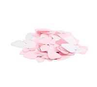 Confeti de papel con brillo en rosa, blanco y oro rosa, decoración ecológica para mesas de fiesta, confeti biodegradable para bodas, despedidas de soltera y cumpleaños, paquete a (Corazón)