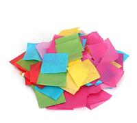 Confeti de papel cuadrado, restos decorativos ecológicos de colores mezclados para celebración de bodas, 50 g, 5000 piezas de 2,5 x 2,5 cm o 1200 piezas de 5 x 5 cm (5 * 5 cm de color)