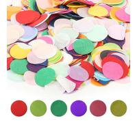 Confeti de papel multicolor de 100 g, círculos de confeti de mesa, confeti redondo de papel de seda para el día de San Valentín, cumpleaños, boda, fiesta, decoración