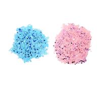 Confeti de revelación de género de huella linda azul rosa de 160 g, confeti de mesa de huella exquisita para fiesta de baby shower, decoración de papel sorpresa, aniversario